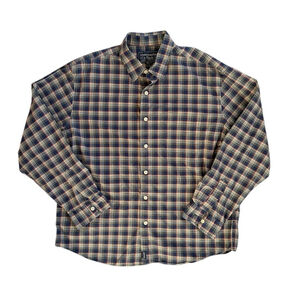 Vintage Y2K Abercrombie & Fitch Plaid Flannel Shirt Button Down Cotton Large